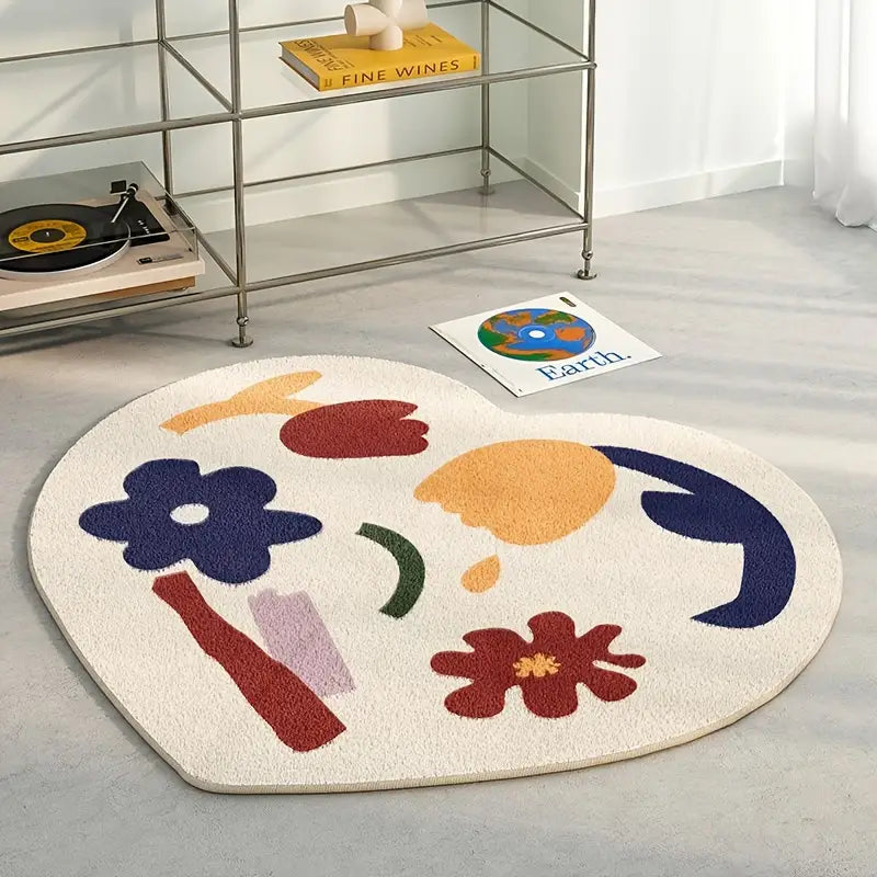 Creative Heart Shape Rug for Living Room or Bedroom