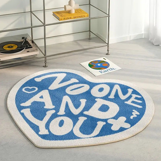 Creative Heart Shape Rug for Living Room or Bedroom