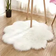 NG Cloud Shape Faux Wool Area Rug for Living Room